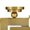Gold Stainless Steel Modern Candle Holder, 14" x 14" x 6"